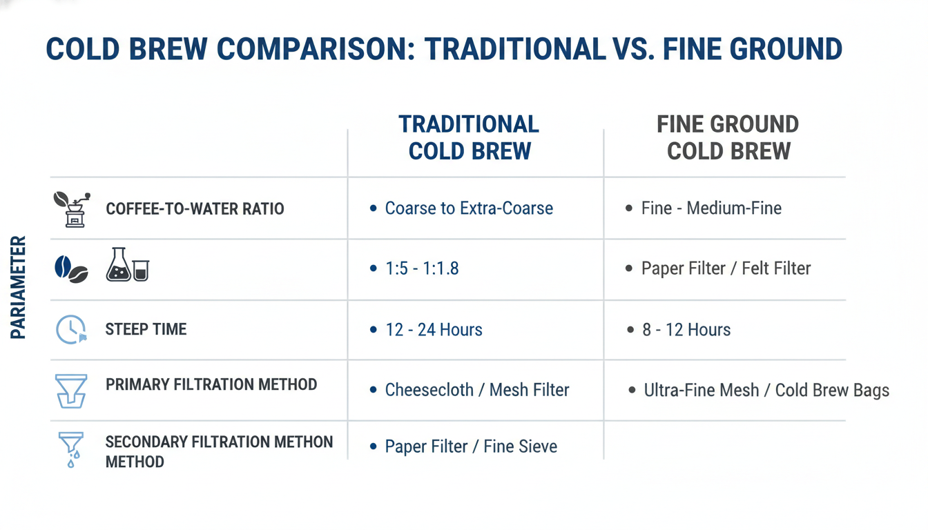Infographic: Mastering the Fundamentals: Key Adaptations for Fine Ground Cold Brew